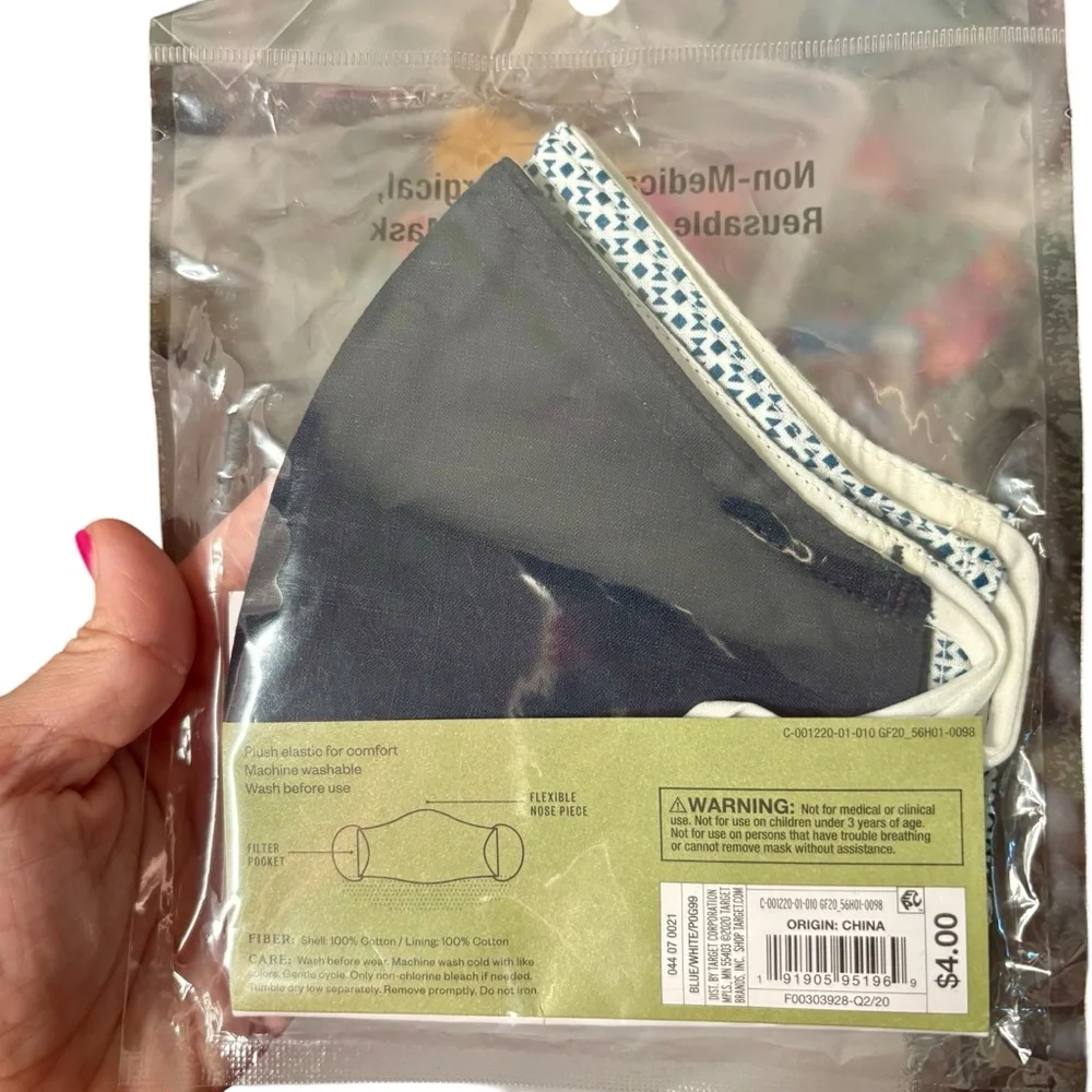 Goodfellow & Co. NWT L/XL 6 adult reusable face masks